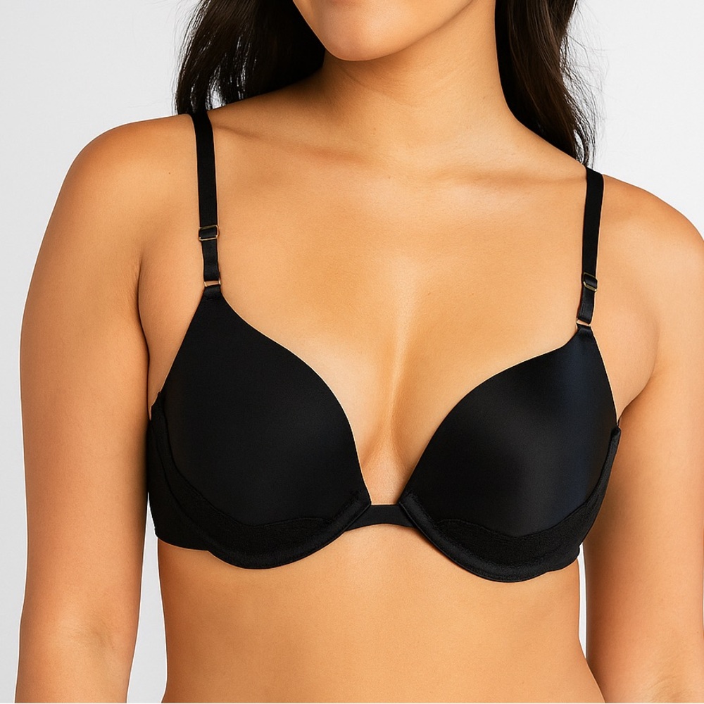 Natori Black Plunge T-Shirt Bra